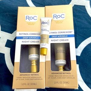 2 pack of Roc night cream + small Roc deep wrinkle serum